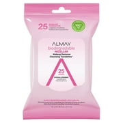 Almay Biodegradable Micellar Makeup Remover Cleansing Towelettes, 25 Count