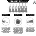 thumbnail image 5 of 6 Pack Wire Brush Wheel For Drill 1-inch Crimped End Wire Brushes 1/4inch Hex For Paint-surface And, 5 of 5