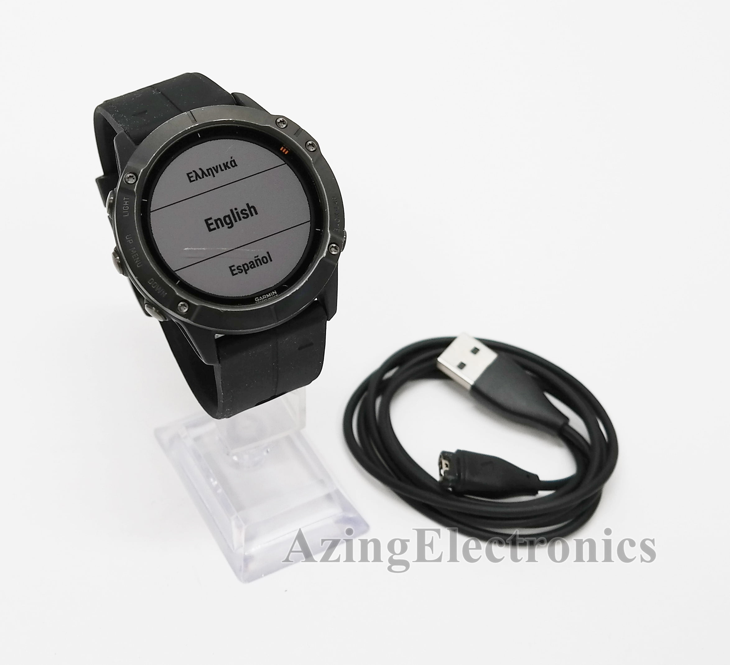 USED Garmin Fenix Pro Solar Titanium Multisport GPS Smartwatch - Black/Gray Grade B - Walmart.com