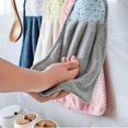 thumbnail image 4 of 4 Pack Flower Hanging Hand Dry Towel, Ultra Absorbent Soft Dish Wipe Cloth with Hanging Loop, 4 of 5