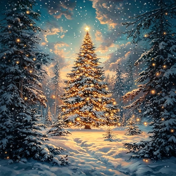 CCOCC Christmas Diamond Art Kits for Adults, Christmas Tree Diamond Painting Kits for Beginner, 5D Diy Full Drill Gem Art Paint by Diamonds Dots Crafts Kits for Home Decor Gift 12X16Inch