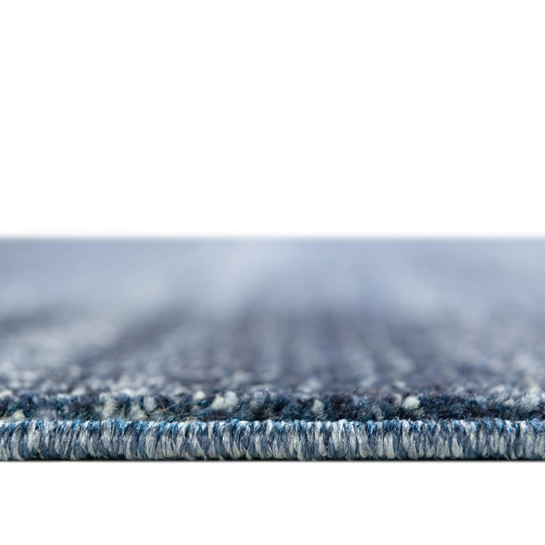 Unique Loom Tappeto Corridore Abigail - 60x609 Cm, Blu Navy, In Polipropilene, Antimacchia, Prodotto In Turchia - 4