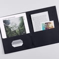 thumbnail image 3 of Two Pocket Folders, Black, Paper, 8-1/2" x 11", 3 of 7