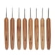 thumbnail image 4 of 20 unids/lote ganchos de ganchillo agujas mango de bambú tejido herramientas de costura Kit, 4 of 12