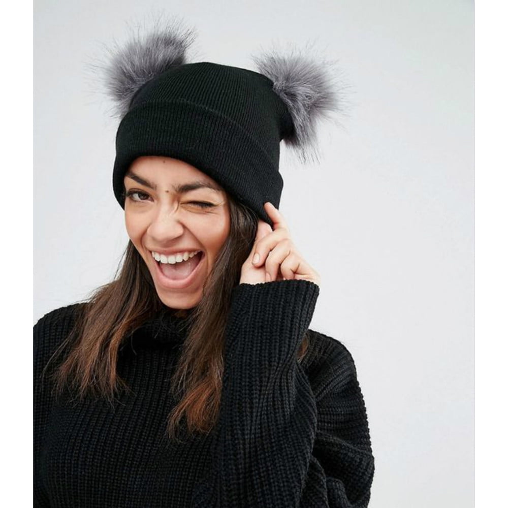 Women Winter Warm Crochet Knit Double 