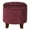 Red, variant on Button Tufted Velvet Upholstered Wooden Ottoman with Hidden Storage Dark Blue and Brown - Saltoro Sherpi