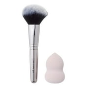 e.l.f. Face Makeup Brush & Sponge Set, 2pc