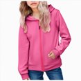 thumbnail image 3 of Staki Toddler Zip-Up Hoodies for Boys and Girls Colorful Cotton Blend Sweatshirts with Pockets Sizes 2T-15Y(Hot Pink,3-4 Years), 3 of 7