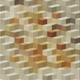 thumbnail image 1 of Ahgly Tapis d'Intérieur Carré à Motifs Marron Sienne, 8 Pieds Carré, 1 of 6