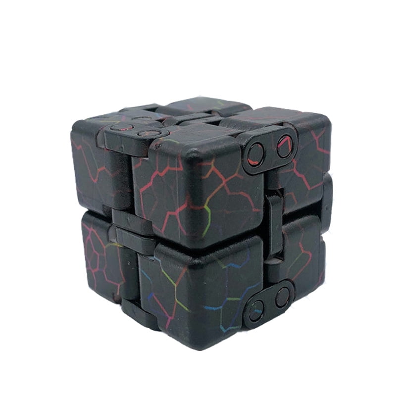 Yuxin 3X3X3 Magic Cube Curved Twist Puzzle Intelligence Toys Stickerless Rainbow