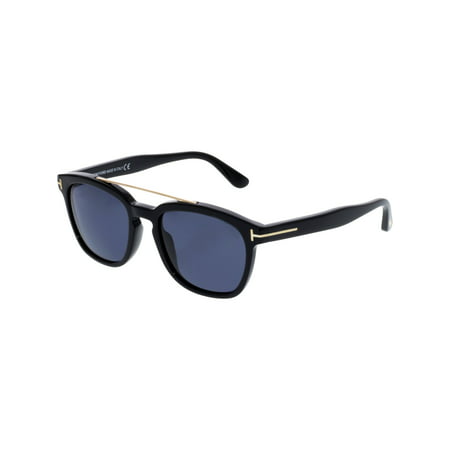 Tom Ford Men's Holt FT0516-01A-54 Black Rectangle Sunglasses