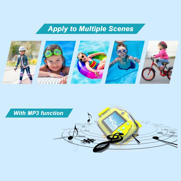 Cámara para niños Cámara de video con pantalla IPS de 2.0 pulgadas Juguetes educativos (Azul) Tmvgtek Para estrenar