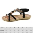 thumbnail image 3 of Sandalias Informales Verano Planas Bohemias Calzado Diario Antideslizante para Mujer, 3 of 9