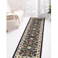 thumbnail image 5 of Rugs.com Neda Collection Rug – 8 Ft Runner Navy Blue Low Rug Perfect For Hallways, Entryways, 5 of 9