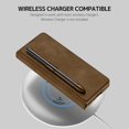 thumbnail image 6 of Compatible with Samsung Galaxy Z Fold 5 5G Case with S Pen Holder,Built-in Screen Protector Hinge Protection Shockproof Detachable Pen Holder Wallet Case for Samsung Galaxy Z Fold 5 Brown, 6 of 14