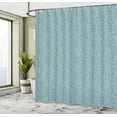 thumbnail image 4 of Ambesonne Garden Shower Curtain, Leaves Grass Pattern Art, 69"Wx84"L, Pale Petrol Blue Teal, 4 of 4