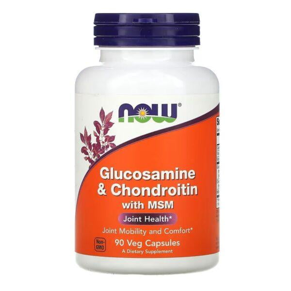 Vitamina Now Glucosamina Condroitina MSM 90 Cápsulas