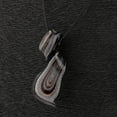 thumbnail image 3 of Pendant Necklace + Irregular Shape Ears Set (Blue / Black), 3 of 10