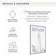 thumbnail image 7 of MCS Original Poster Frame 22.375x34 Black Lightweight Vertical & Horizontal Wall Hanging (2-Pack), 7 of 7