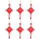 thumbnail image 3 of Nudo Chino Rojo DIY Fu Borla Nudo Colgante jardín Patio decoración Colgante Regalo 6 Piezas, 3 of 14