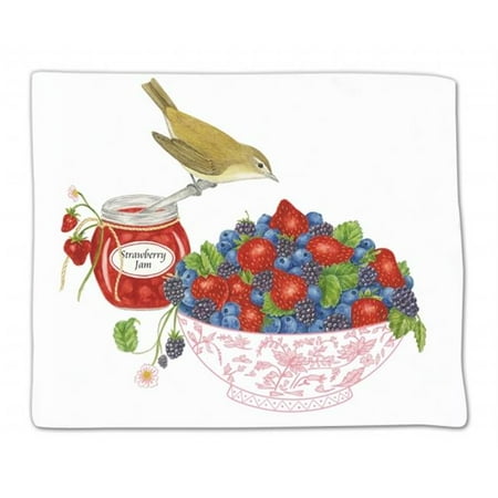 Alices Cottage ACU34446 Berry Bowl Flour Sack Towel - Single