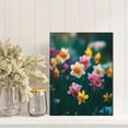 thumbnail image 2 of Qisvanset 12x16 Inch Pink Yellow Daffodil Canvas Painting Wall Art, 2 of 5