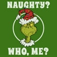 thumbnail image 2 of Mens The Grinch I Am Naughty Portrait T Shirt, 2 of 5