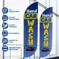 thumbnail image 3 of Car Hand Wash Feather Flag(11.5feetX2.5feet) by DreamController | Outdoor Business Advertising Tall Flag | Weather-Resistant Knitted Swooper Flag | Made in USA | HD Print (Flag Only), 3 of 4