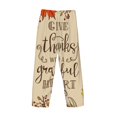 thumbnail image 6 of Balery Thanksgiving With A Grateful Heart print Men's Pajama Pants,Ultra Lightweight Pjs,Lounge Pant-Large, 6 of 9