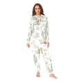 thumbnail image 2 of FORMRS Onesies Pajama for Adults Unisex Hoodie Winter Jumpsuit One Piece Sleepwear, Sizes S-2XL, Watercolor Forest Pattern, 2 of 7