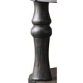 thumbnail image 4 of Furniture of America Joss Rustic Wood Round Tufted Coffee Table in Antique Gray, 4 of 5