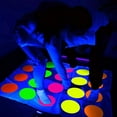 thumbnail image 3 of GZZQY 25 Pcs Neon Cardstock Double-Sided Fluorescent Color Neon Cardstock Paper Glow in The Dark Stickers for Dance Floor 90s Party Decoration, 3 of 7
