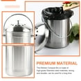 thumbnail image 2 of CUITING Stainless Steel Compost Bucket Garbage Can Food Waste Bin for Garbage Countertop Food Waste Basket, 2 of 6