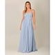 thumbnail image 1 of Krisp - Vestido Largo Maxi de Gasa para Mujer (Azul Dust), 1 of 2