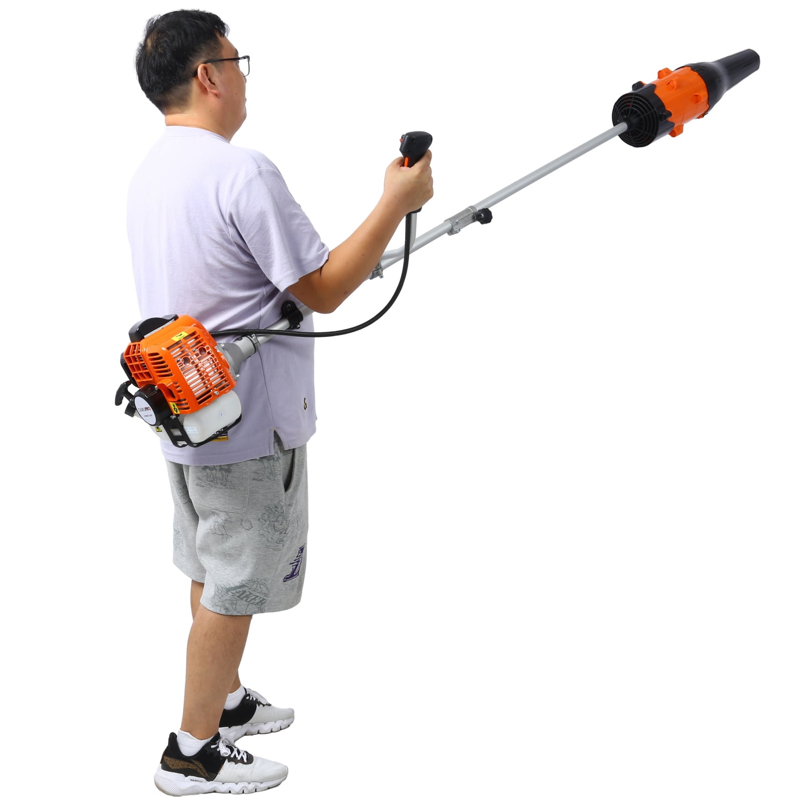 52cc 3-in-1 Gas Powered Multi-Tool, String Trimmer, Brush Cutter & Leaf Blower with Shoulder Strap