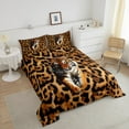 thumbnail image 3 of Erosebridal Tiger Twin Bed Comforter Set Wild Animal Bedding Bedroom Decor, Leopard Cheetah Print Comforter Set Youth Teenagers Faux Quilt with 1 Pillowcase, 3 of 6