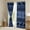 Steel Blue, variant on Erosebridal Teens Aztec Curtains and Drapes (42x90), Western Horse 30%-50% Blackout Curtains for Bedroom, Triangle Curtains for Living Room, Window Curtains Room Decorative