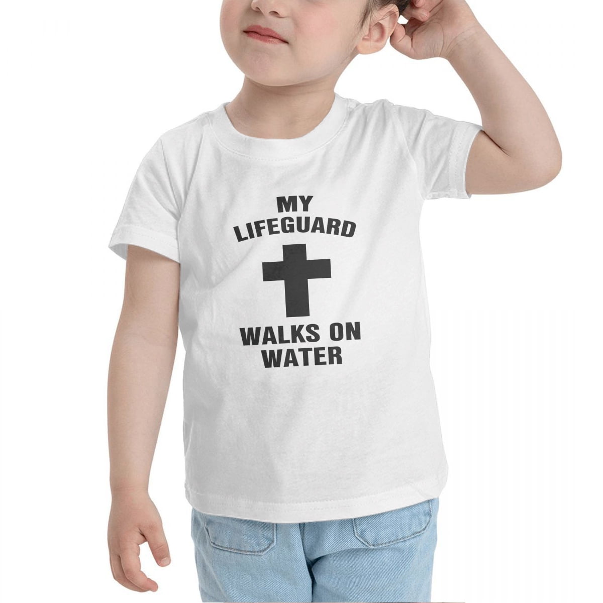 My Lifeguard Walks On Water Kids T shirt My Lifeguard Walks On Water Kids T shirt