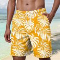 thumbnail image 2 of KPOPLK Mens Swim Trunks Quick Dry Swim Shorts with Mesh Lining Funny Swimwear Bathing Suits 7inch(Yellow,M), 2 of 5