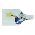 thumbnail image 1 of Wizard Cutting Board, Medieval Mage with a Crazy Face Expression Creating a Powerful Spell Clipart, Decorative Tempered Glass Cutting and Serving Board, in 3 Sizes, by Ambesonne, 1 of 2