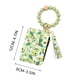 thumbnail image 3 of Tarjetero, Cartera de pulsera, Monedero, Monedero de bolsillo para mujer, Monedero, Llavero con borla de cuentas verdes, Llavero tipo brazalete, Monedero con llavero y pulsera, Monedero con broche, Ag, 3 of 5