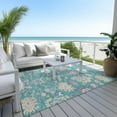 thumbnail image 6 of Addison Rugs Chantille Indoor/Outdoor Transitional Global Teal Washable Rectangle Rug, 2'6" x 3'10", 6 of 6