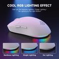 thumbnail image 6 of MAGIC-REFINER G6 BT Wireless Gaming Mouse, 24000 DPI, 1000Hz Polling Rate, 300 IPS, 35G Acceleration, 72g Lightweight, 750mAh Battery, Includes White Grip Tape & Braided Cable（White）, 6 of 8
