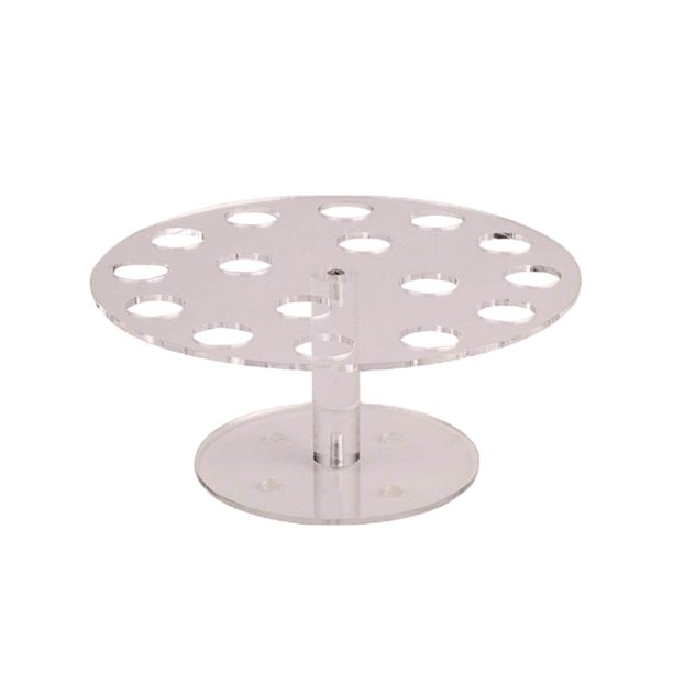 Acrílico Hielo Display Rack 16 Agujeros Colocación Rack Transparente Plástico Eterno Flor Decoración Transparente Rack