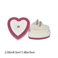 thumbnail image 3 of Heart Shaped Plug In LED Night Light Dusk Dawn Sensor Auto On Off Soft Warm Glow Bedroom Nursery, 3 of 6