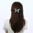 thumbnail image 2 of 4 pinzas para el pelo de mariposa, bonitas pinzas para el pelo de mariposa, para mujeres y niñas, 2.95 x 2.36 x 1.57 pulgadas, negro, blanco, rosa, verde, 2 of 7