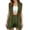 Army Green, variant on Short Sets for Women Sleeveless V Neck Long Cardigan Vest and Shorts 2 Piece Matching Set Business Casual Work Sets