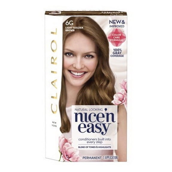 Clairol Natural Instincts Hair Color, 6G Light Golden Brown, 1 Ea..
