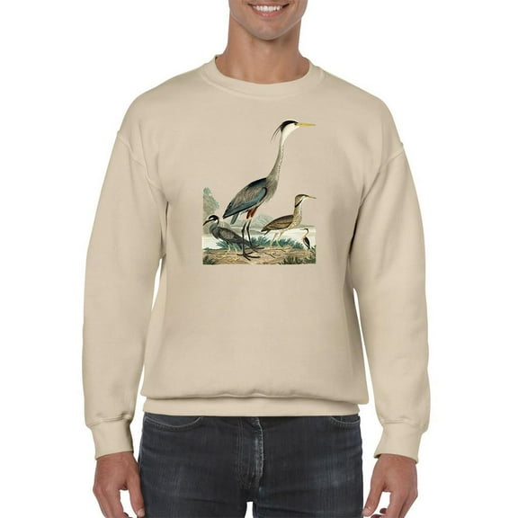 Heron Family I Sweatshirt Men -Alexander Wilson Designs, Male 5X-Large