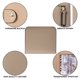 thumbnail image 3 of Apuakthei - Cartera de bolsillo pequeña y compacta de piel auténtica de lujo para mujer, con ventana para identificación, 3 of 7